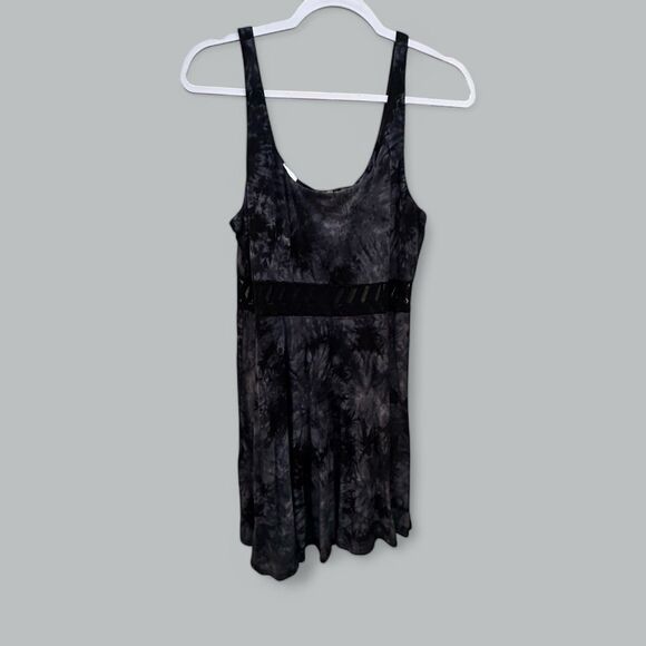 Tank Dress Womens Size M Black Grunge Y2K Goth Whimsigoth Alt Girl Witchy - Picture 5 of 7